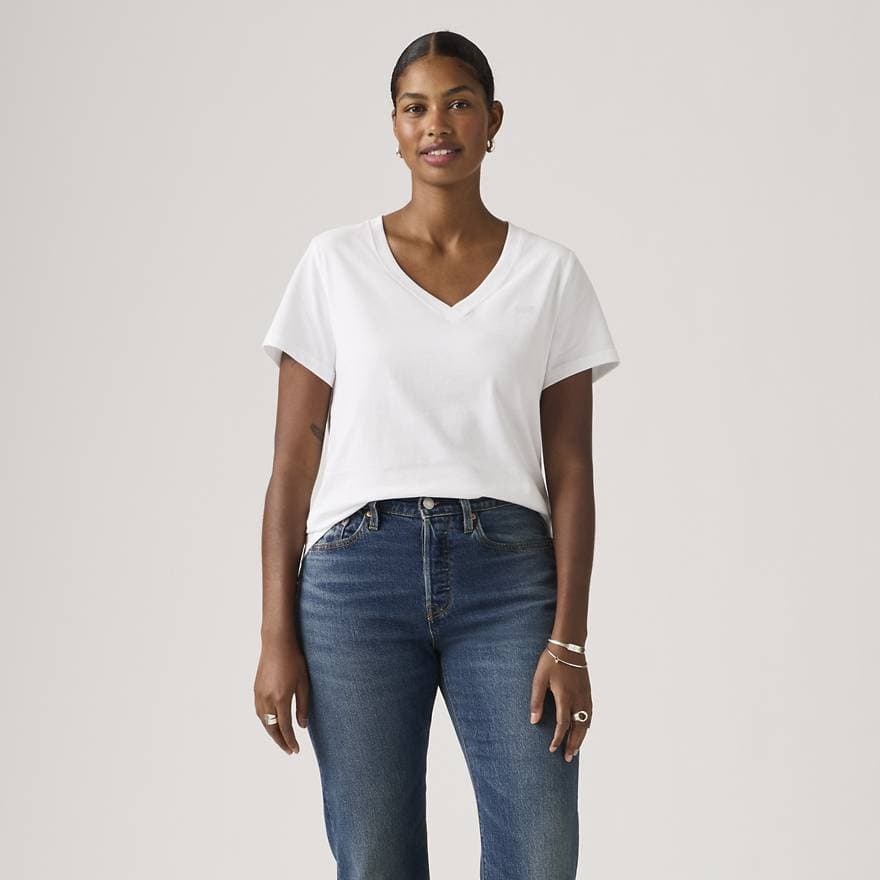 Favorite Cotton V-Neck Tee