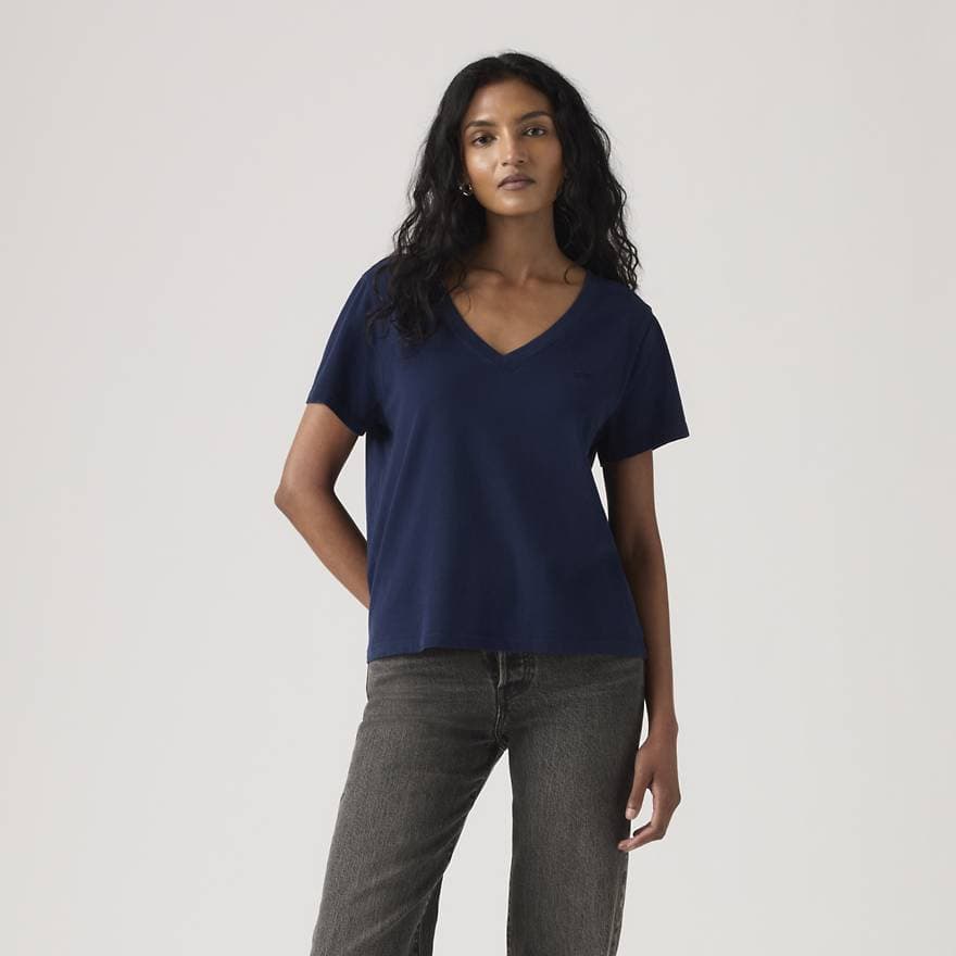 Favorite Cotton V-Neck Tee