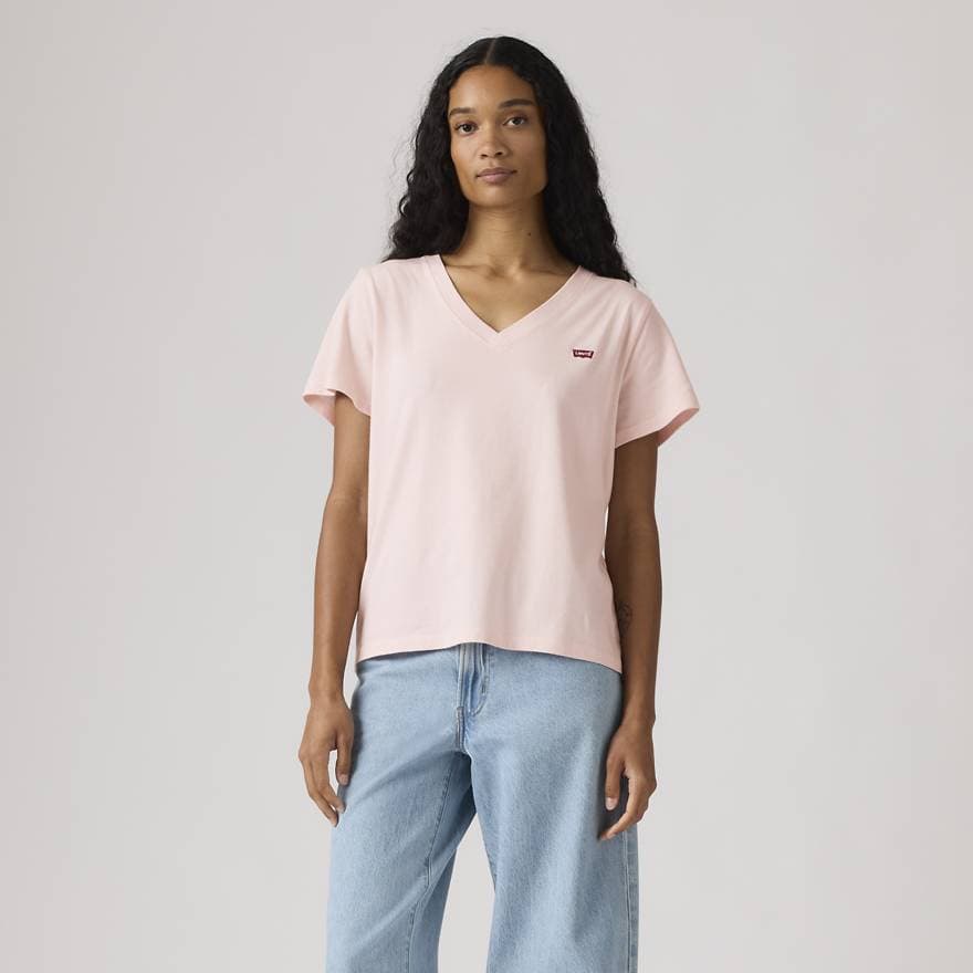Favorite Cotton V-Neck Tee