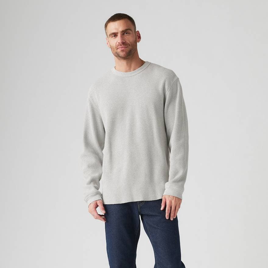 Long-Sleeve Relaxed Thermal Garment Dye